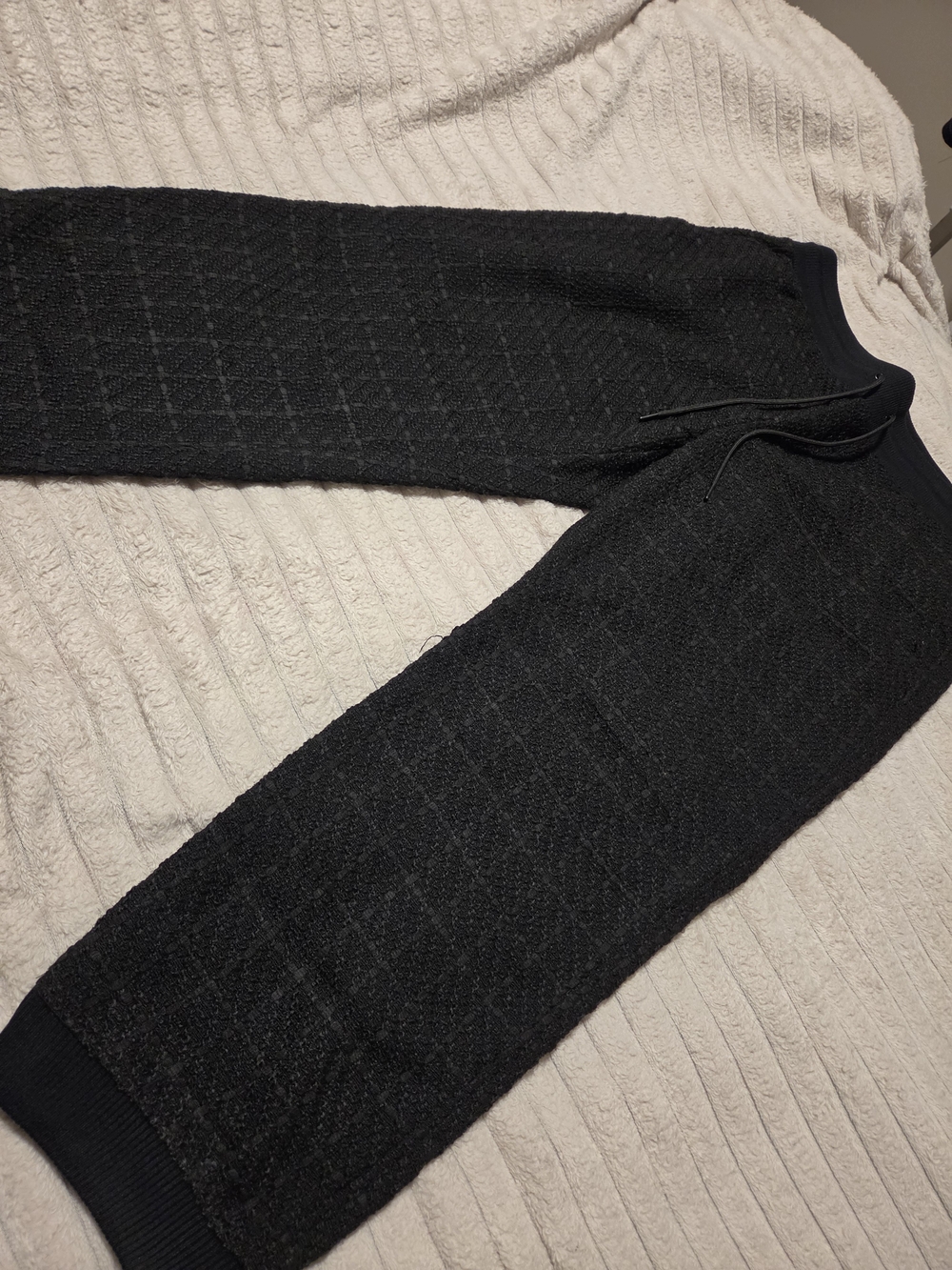 Mode  Of One  Men's Joggers Black Knit Size Xl
